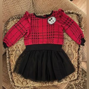 Pippa and Julie Disney, Minnie Mouse, Skirt and Sweater Set, Size 2T